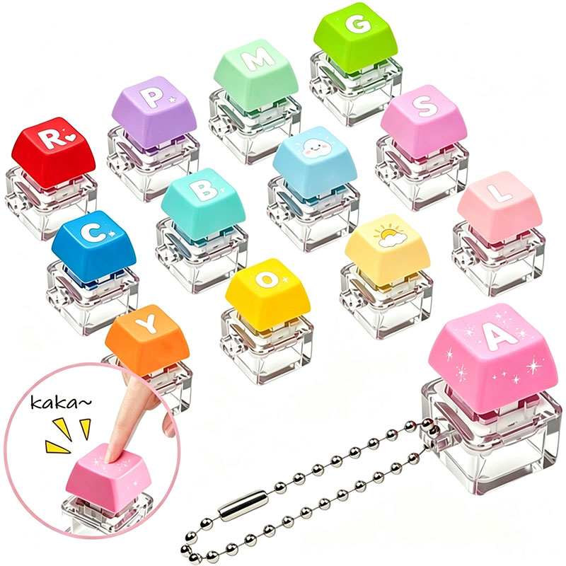 Fidget Cube Original - Llavero personalizado con botón de un