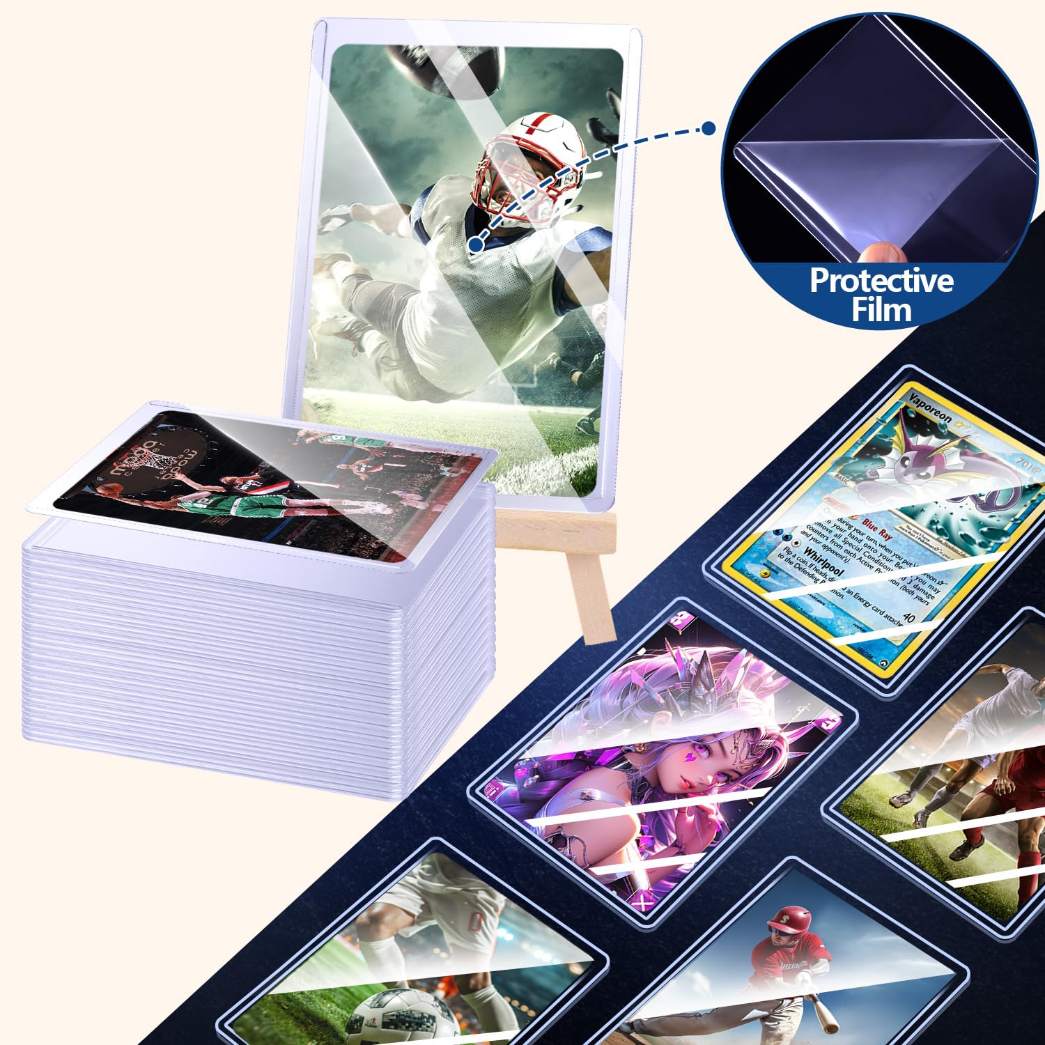 25-50 fundas protectoras rígid - Card Penny Sleeve reseña y precio